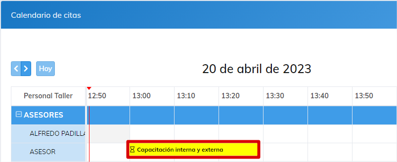 Tabla, Escala de tiempoDescripción generada automáticamente